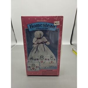 WonderArt Homestead Pillowcase Doll "Rebekah" Cross Stitch Craft Kit